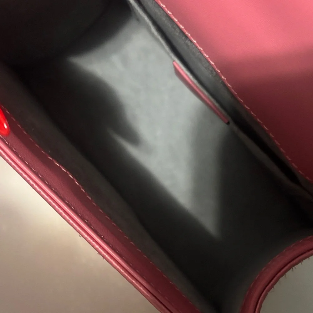 Gucci pink Satin Crystal Mini Sylvie Top Handle Bag - Picture 6 of 8